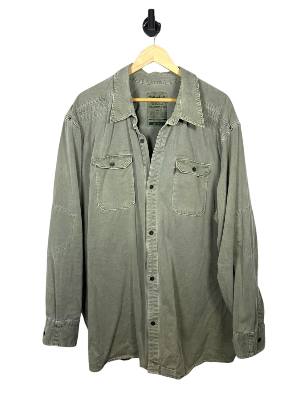 Levi’s Green Cotton Oversized Utility Shacket Button Down Men’s XXXL